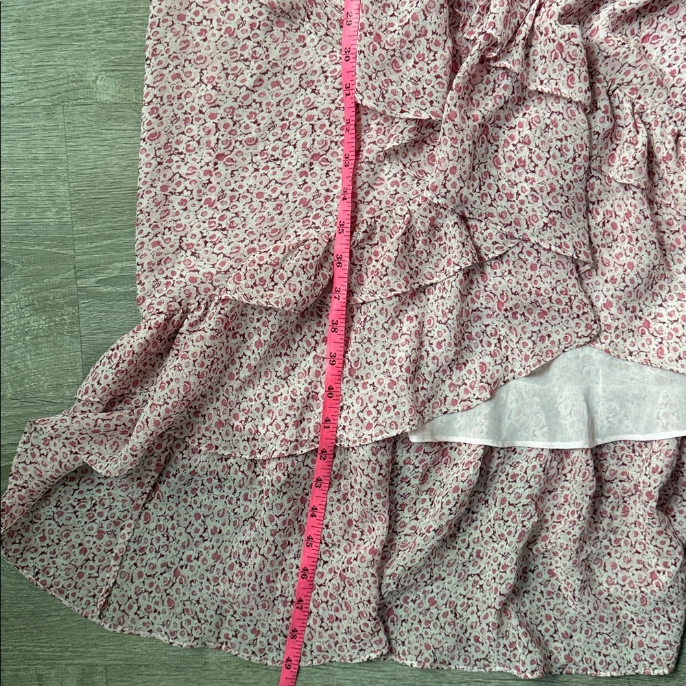 LOVESHACKFANCY Maeve Silk Dress in Rouge 10 - Picture 11 of 13
